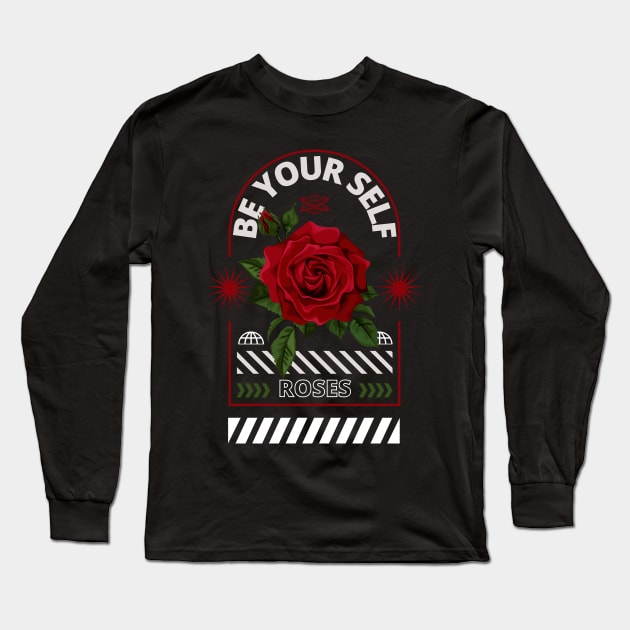 rose Long Sleeve T-Shirt by artoriaa